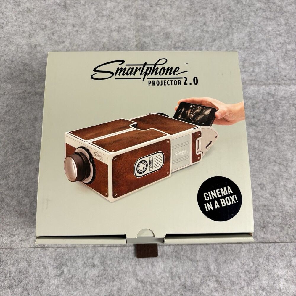 Luckies Of London Portable Mobile Smartphone Projector 2.0 LUKPRO2 Brown White